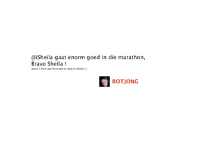 Isheila doet Marathon Rotterdam