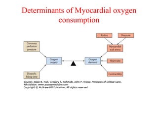 Determinants of Myocardial oxygen
consumption
 
