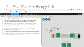 2，テンプレートをcopyする
 
