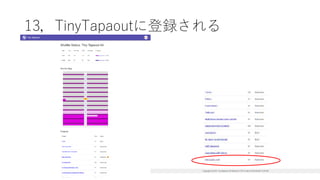 13，TinyTapaoutに登録される
 