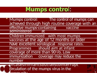 Mumps infection, infectious disease 001 | PPTX