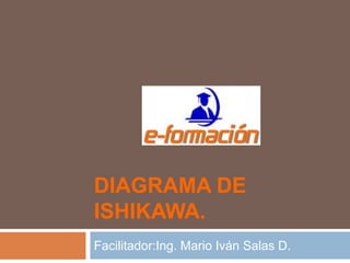 DIAGRAMA DE
ISHIKAWA.
Facilitador:Ing. Mario Iván Salas D.
 