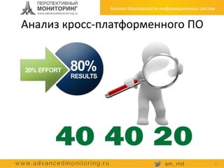 Анализ кросс-платформенного ПО
3
 