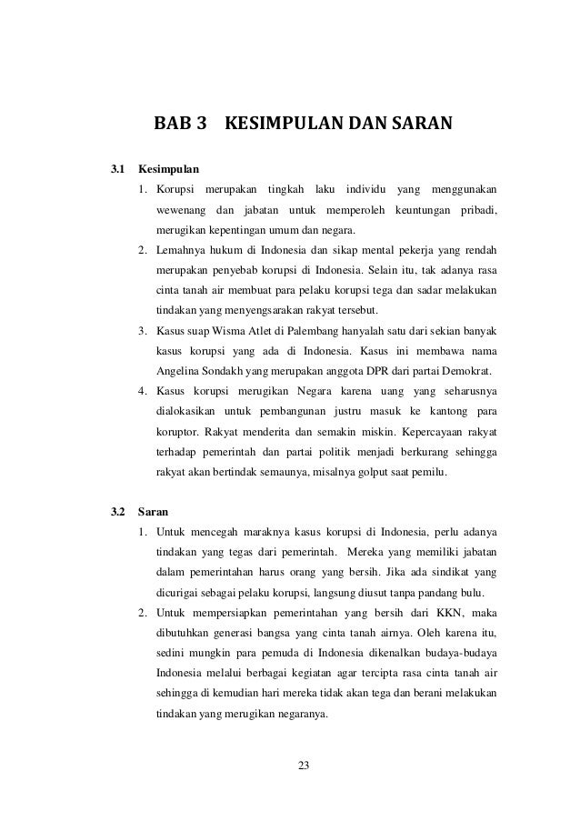 Koruptor Yang Kehilangan Rasa Cinta Tanah Air