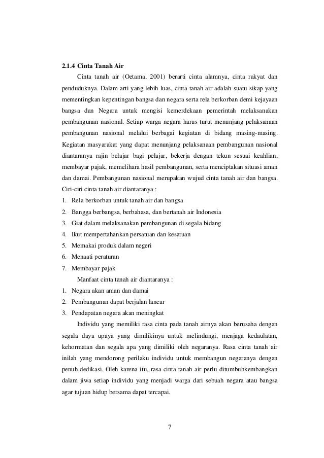 Mewarnai Gambar Cinta Tanah Air