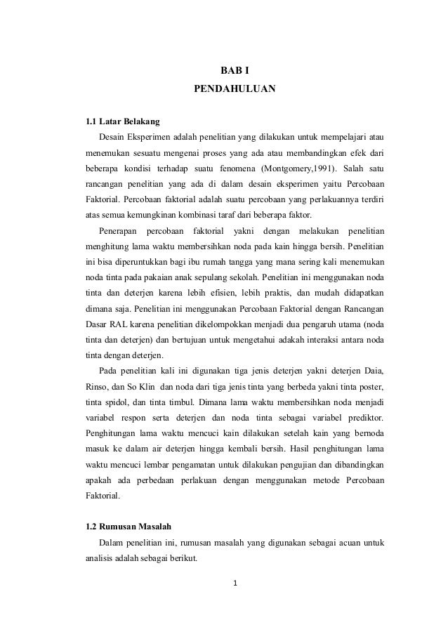 Rancangan Faktorial 2k