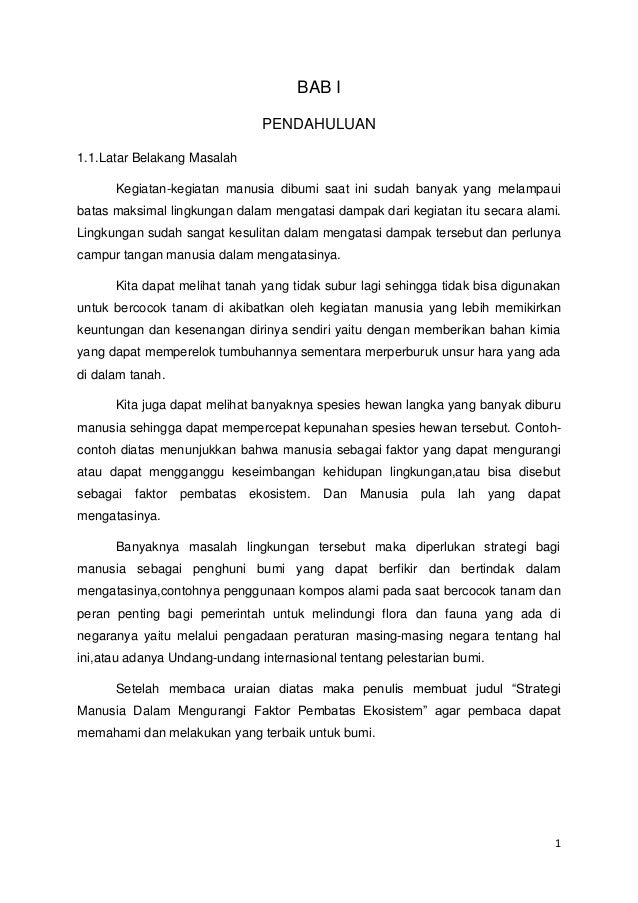 Faktor Pembatas Ekosistem Faktor Pembatas Ekosistem