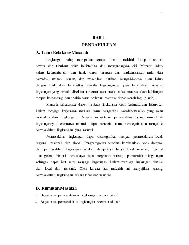 Lingkungan Dan Permasalahannya