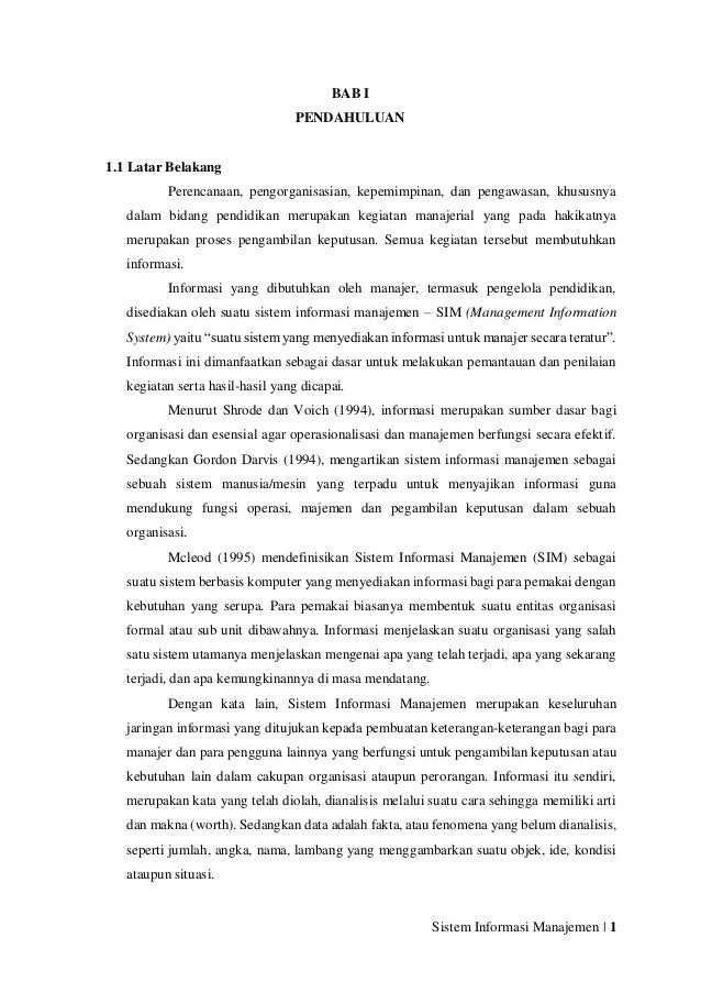 Sistem Informasi Manajemen