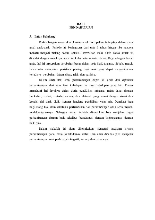 makalah psikologi perkembangan