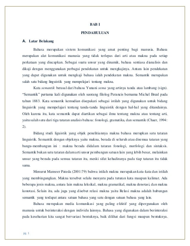 Makalah Semantik
