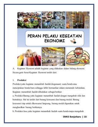 Kegiatan Menambah Faedah Atau Kegunaan Disebut MODUL ATAU MATEI IPS KELAS X GENAP SMKN