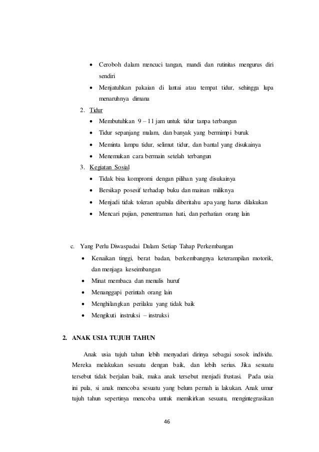 Tahap Perkembangan Anak Usia 7 12 Tahun - Berbagai Tahun