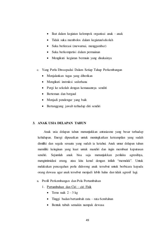 Profil Perkembangan Anak dari Masa Pranatal hingga Usia 12 