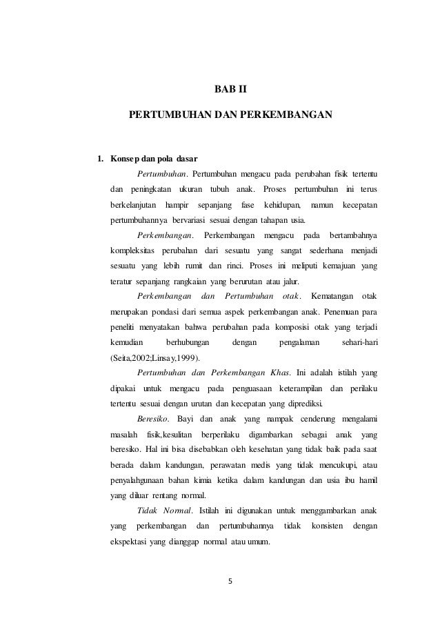 Pertumbuhan Dan Perkembangan Anak Usia 5 Tahun - Tentang Tahun
