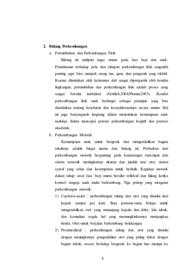 Jurnal Perkembangan Anak Usia 6 12 Tahun - Tentang Tahun