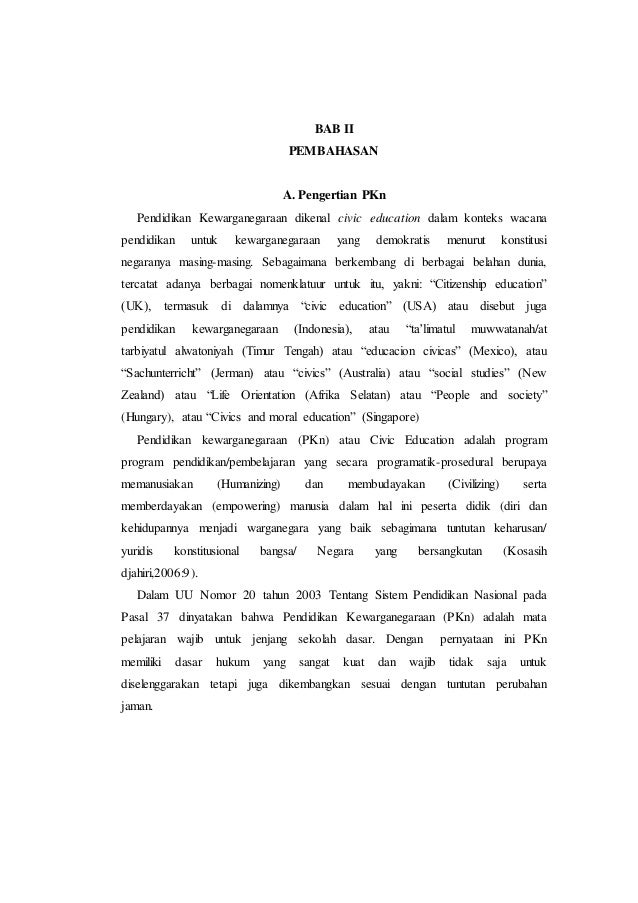 Analisis Pengembangan Kurikulum PKn