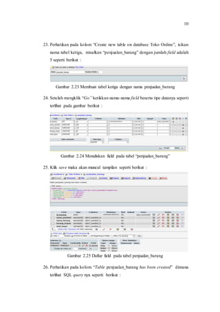 Laporan Praktikum Basis Data Modul IV-Membuat Database Pada PHPMYADMIN ...