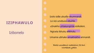 Isichasiso - Adjective, Relatives and Possessives | PPTX