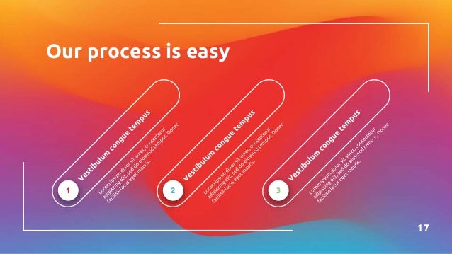 Our process is easy
17
1 2 3
 