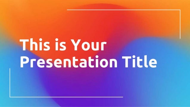 This is Your
Presentation Title
 