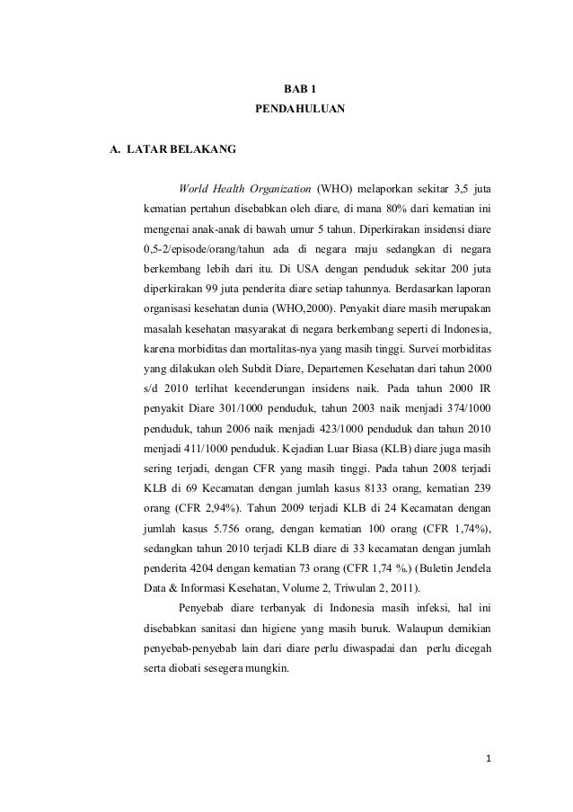 Isi Makalah Diare