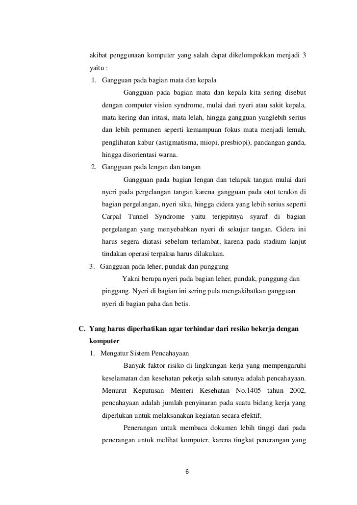 Isi Makalah K3 Komputer