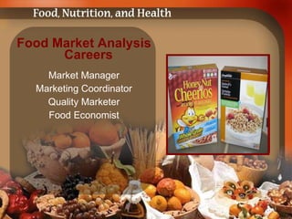 Food Market Analysis Careers Market Manager Marketing Coordinator Quality Marketer Food Economist 