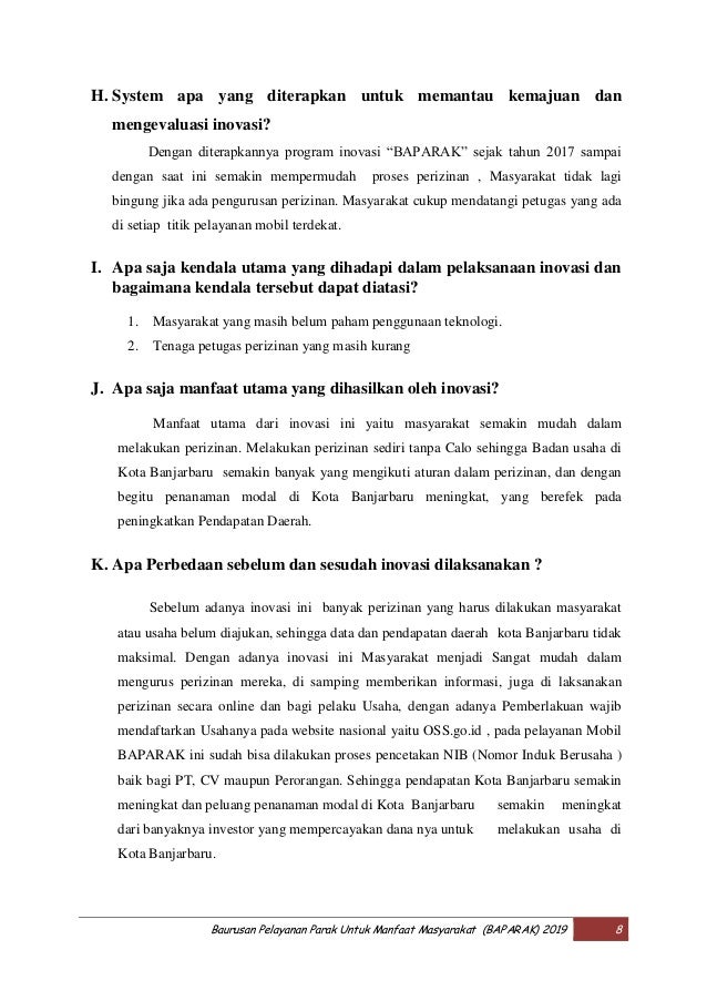 Isi Proposal Baparak Plus Fto
