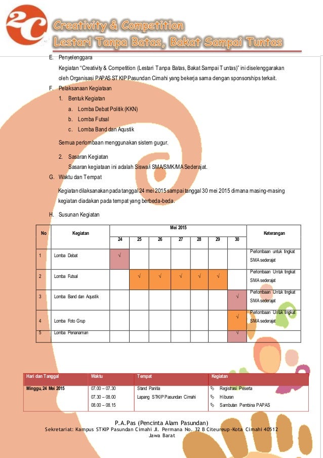 Isi proposal sponsorship