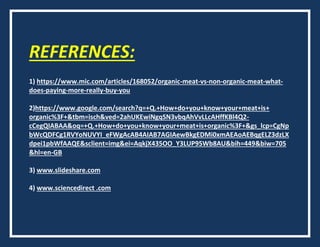 Is it better to choose to organic meat | PPT