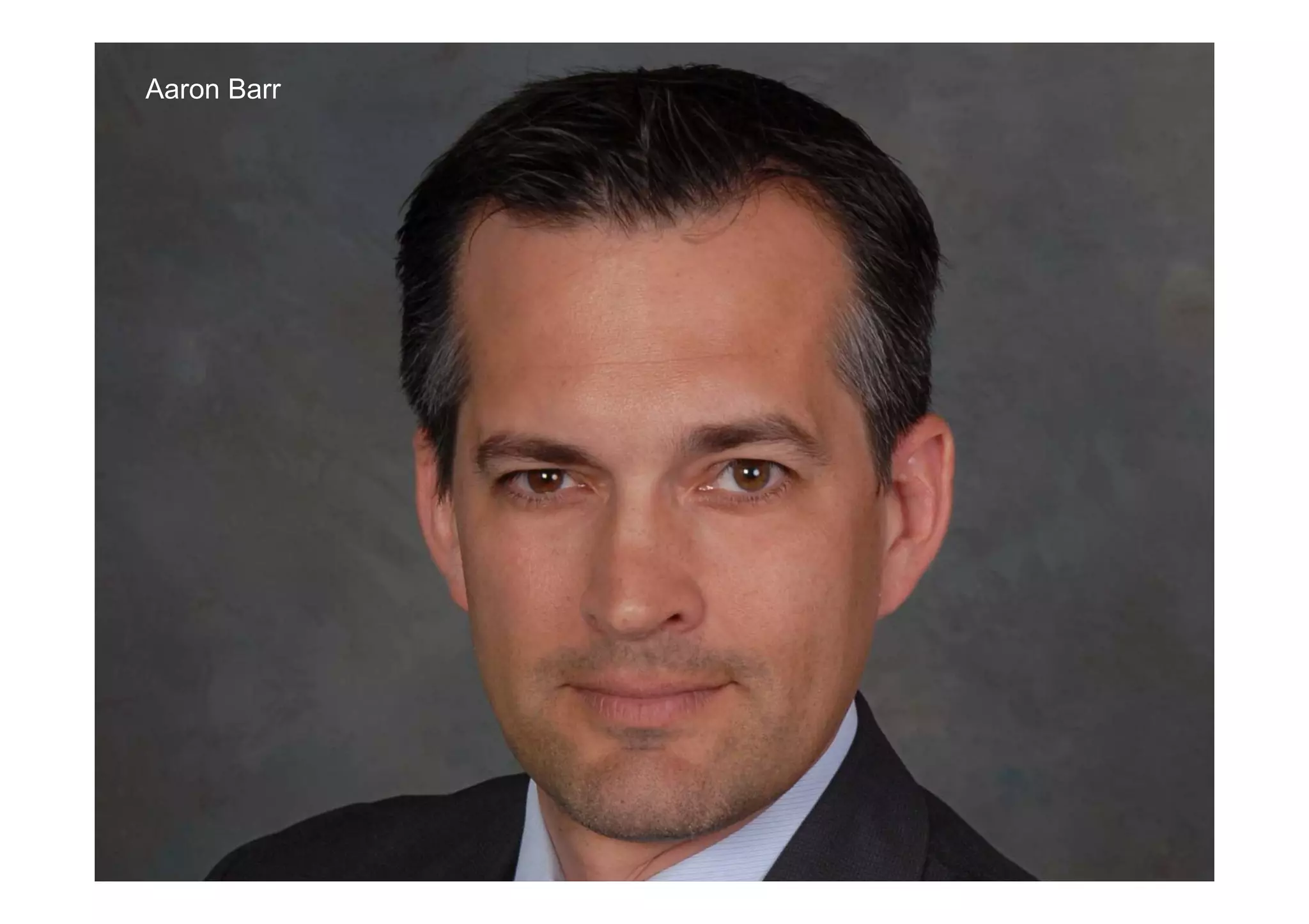 Aaron Barr




             © Chris Skinner. All rights reserved.
 