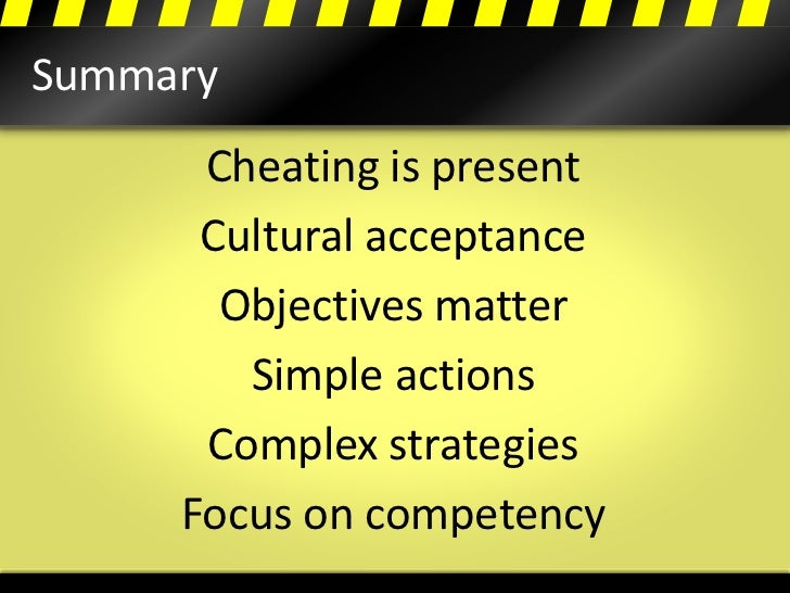 Problem solving essay cheating