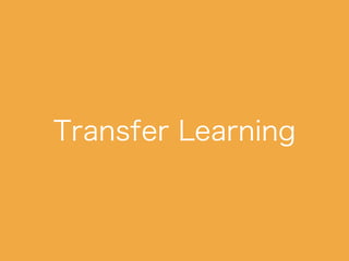 Transfer Learning
 