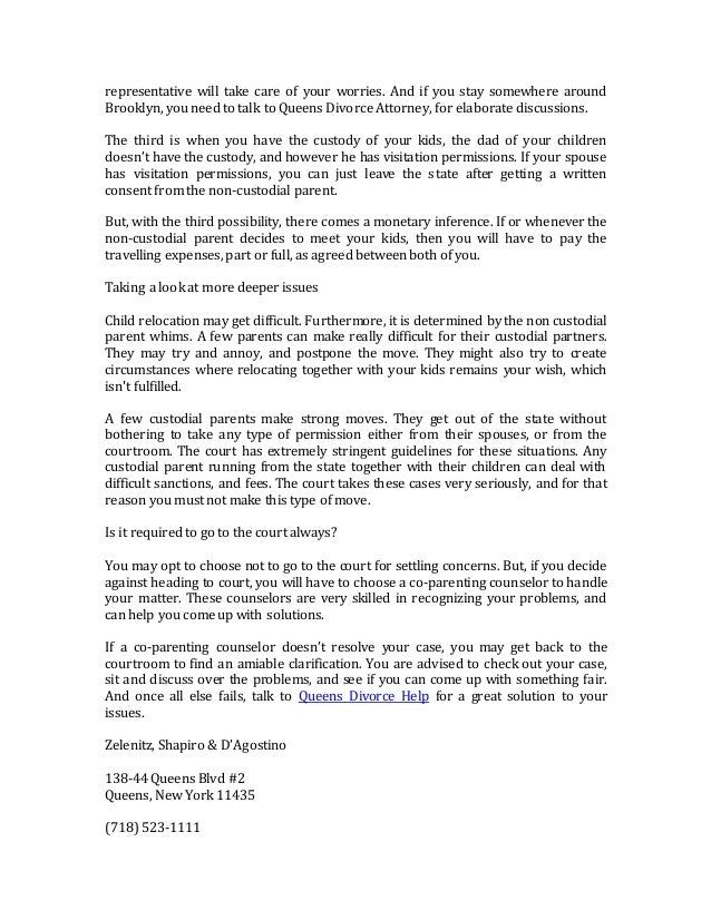 out of state non custodial parent rights