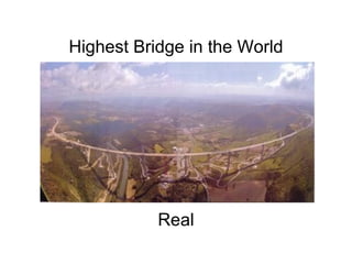 Highest Bridge in the World                                                                                                                                                                                              Real 