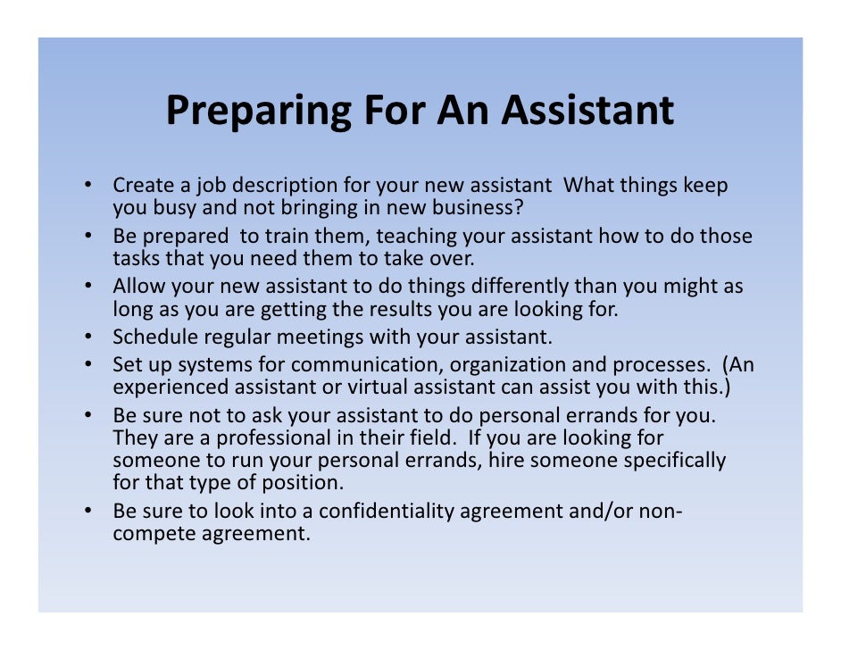 Is It Time To Hire An Assistant?