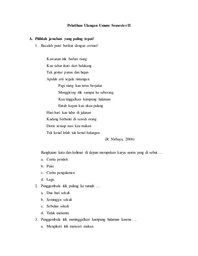 Materi Bahasa Indonesia Kelas 3