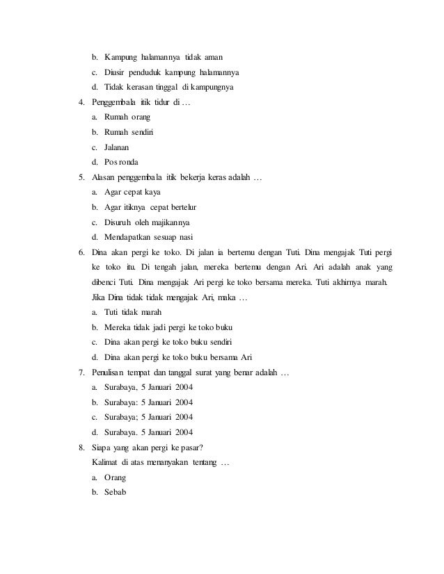 Materi Bahasa Indonesia Kelas 3