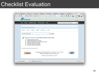 Checklist Evaluation
25
 