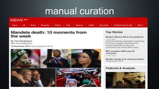 manual curation
 