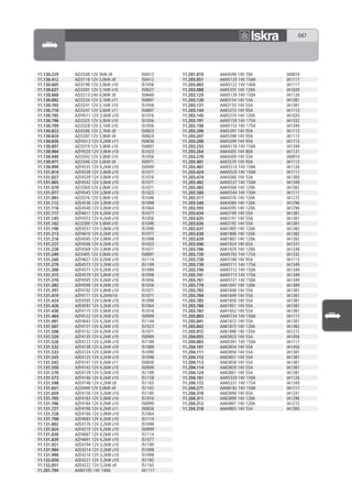 047




11.130.229   AZJ3548 12V 3kW z9      IS0412   11.201.810   AAK4598 14V 70A    IA0810
11.130.412   AZJ3118 12V 3,0kW z9    IS0412   11.203.051   AAN5120 14V 150A   IA1117
11.130.605   AZJ3190 12V 3,0kW z10   IS1056   11.203.065   AAN5122 14V 140A   IA1117
11.130.627   AZJ3201 12V 3,1kW z10   IS0627   11.203.088   AAK5355 14V 120A   IA1020
11.130.660   AZJ3213 24V 4,0kW z9    IS0660   11.203.129   AAN5139 14V 150A   IA1126
11.130.692   AZJ3234 12V 3,1kW z11   IS0897   11.203.130   AAK3154 14V 55A    IA1381
11.130.703   AZJ3241 12V 3,1kW z10   IS1056   11.203.131   AAK3155 14V 55A    IA1381
11.130.710   AZJ3247 12V 3,6kW z11   IS0897   11.203.144   AAK5373 14V 95A    IA1113
11.130.785   AZF4511 12V 3,0kW z10   IS1016   11.203.145   AAK5374 14V 120A   IA1020
11.130.796   AZJ3325 12V 3,0kW z10   IS1056   11.203.191   AAN5150 14V 175A   IA1332
11.130.799   AZJ3328 12V 3,1kW z10   IS1056   11.203.196   AAN5153 14V 175A   IA1349
11.130.823   AZJ3286 12V 2,7kW z9    IS0823   11.203.206   AAK5397 14V 95A    IA1113
11.130.824   AZJ3287 12V 3,0kW z9    IS0824   11.203.207   AAK5398 14V 95A    IA1113
11.130.836   AZF4513 12V 4,2kW z11   IS0836   11.203.208   AAK5399 14V 95A    IA1113
11.130.897   AZJ3319 12V 3,0kW z10   IS0897   11.203.255   AAN5170 14V 150A   IA1349
11.130.904   AZF4520 12V 3,0kW z10   IS1023   11.203.264   AAK4305 14V 80A    IA1131
11.130.940   AZJ3342 12V 3,0kW z10   IS1056   11.203.270   AAK4309 14V 55A    IA0810
11.130.971   AZJ3346 12V 3,6kW z9    IS0971   11.203.401   AAK5570 14V 95A    IA1113
11.130.999   AZF4535 12V 4,2kW z10   IS0999   11.203.407   AAN5514 14V 150A   IA1126
11.131.014   AZF4538 12V 3,0kW z10   IS1071   11.203.424   AAN5520 14V 150A   IA1117
11.131.027   AZF4539 12V 3,0kW z10   IS1016   11.203.474   AAK4366 14V 55A    IA1300
11.131.065   AZF4542 12V 3,0kW z10   IS1071   11.203.482   AAN5537 14V 150A   IA1349
11.131.070   AZJ3369 12V 3,0kW z10   IS1071   11.203.483   AAK4368 14V 120A   IA1382
11.131.077   AZF4545 12V 3,0kW z10   IS1023   11.203.500   AAN5544 14V 150A   IA1117
11.131.093   AZJ3376 12V 3,0kW z10   IS1046   11.203.517   AAK4376 14V 120A   IA1272
11.131.112   AZE4536 12V 3,0kW z10   IS1098   11.203.540   AAK4384 14V 120A   IA1296
11.131.116   AZE4540 12V 3,0kW z10   IS1064   11.203.593   AAK4395 14V 120A   IA1296
11.131.117   AZF4611 12V 4,2kW z10   IS1077   11.203.634   AAK3190 14V 55A    IA1381
11.131.145   AZF4553 12V 4,2kW z10   IS1056   11.203.635   AAK3191 14V 55A    IA1381
11.131.162   AZJ3389 12V 3,0kW z10   IS1046   11.203.636   AAK3192 14V 55A    IA1381
11.131.198   AZE4557 12V 3,0kW z10   IS1090   11.203.637   AAK1805 14V 120A   IA1382
11.131.213   AZF4616 12V 4,2kW z10   IS1077   11.203.638   AAK1806 14V 120A   IA1382
11.131.216   AZE4565 12V 3,0kW z10   IS1098   11.203.639   AAK1807 14V 120A   IA1382
11.131.227   AZF4568 12V 4,2kW z10   IS1023   11.203.696   AAK1824 14V 65A    IA1331
11.131.228   AZF4569 12V 3,0kW z10   IS1071   11.203.706   AAK1829 14V 120A   IA1338
11.131.249   AZJ3405 12V 3,0kW z10   IS0897   11.203.720   AAN5702 14V 175A   IA1332
11.131.260   AZF4627 12V 4,2kW z10   IS1114   11.203.738   AAK5748 14V 95A    IA1113
11.131.279   AZE4573 12V 3,2kW z10   IS1189   11.203.739   AAN5711 14V 175A   IA1349
11.131.300   AZF4577 12V 4,2kW z10   IS1089   11.203.740   AAN5712 14V 150A   IA1349
11.131.315   AZE4579 12V 3,0kW z10   IS1098   11.203.741   AAN5713 14V 175A   IA1349
11.131.370   AZF4595 12V 4,2kW z10   IS1056   11.203.761   AAN5721 14V 150A   IA1349
11.131.382   AZF4598 12V 4,2kW z10   IS1056   11.203.779   AAK1847 14V 120A   IA1389
11.131.397   AZF4102 12V 3,0kW z10   IS1071   11.203.783   AAK1848 14V 55A    IA1381
11.131.410   AZF4111 12V 4,2kWz10    IS1071   11.203.784   AAK1849 14V 55A    IA1381
11.131.424   AZE4595 12V 3,0kW z10   IS1098   11.203.785   AAK1850 14V 55A    IA1381
11.131.426   AZE4597 12V 3,2kW z10   IS1064   11.203.786   AAK1851 14V 55A    IA1381
11.131.430   AZF4115 12V 3,0kW z10   IS1016   11.203.787   AAK1852 14V 55A    IA1381
11.131.464   AZF4122 12V 4,2kW z10   IS0999   11.203.803   AAN5734 14V 150A   IA1117
11.131.491   AZF4643 12V 4,2kW z10   IS1144   11.203.841   AAK1872 14V 55A    IA1381
11.131.507   AZF4131 12V 4,2kW z10   IS1023   11.203.842   AAK1873 14V 120A   IA1382
11.131.508   AZF4132 12V 4,2kW z10   IS1071   11.203.972   AAK1896 14V 120A   IA1272
11.131.520   AZF4135 12V 4,2kW z10   IS0999   11.204.055   AAK3823 14V 55A    IA1456
11.131.526   AZE4123 12V 3,2kW z10   IS1189   11.204.065   AAN5301 14V 150A   IA1117
11.131.532   AZF4138 12V 4,2kW z10   IS1089   11.204.101   AAK3854 14V 55A    IA1456
11.131.533   AZE4124 12V 3,0kW z10   IS1090   11.204.111   AAK3856 14V 55A    IA1381
11.131.535   AZE4125 12V 3,2kW z10   IS1098   11.204.112   AAK3857 14V 55A    IA1381
11.131.542   AZF4141 12V 4,2kW z11   IS0836   11.204.113   AAK3858 14V 55A    IA1381
11.131.550   AZF4143 12V 4,2kW z10   IS0999   11.204.114   AAK3859 14V 55A    IA1381
11.131.570   AZE4139 12V 3,2kW z10   IS1189   11.204.124   AAK3861 14V 55A    IA1381
11.131.573   AZF4146 12V 4,2kW z10   IS1158   11.204.161   AAN5320 14V 150A   IA1126
11.131.598   AZE4148 12V 3,2kW z9    IS1165   11.204.172   AAN5331 14V 175A   IA1349
11.131.651   AZJ3449 12V 3,0kW z9    IS1165   11.204.271   AAN8182 14V 150A   IA1117
11.131.659   AZE4156 12V 3,2kW z10   IS1185   11.204.310   AAK3898 14V 65A    IA1331
11.131.705   AZF4183 12V 3,0kW z10   IS1016   11.204.311   AAK3899 14V 120A   IA1296
11.131.706   AZF4184 12V 4,2kW z10   IS0999   11.204.312   AAK4801 14V 120A   IA1272
11.131.727   AZF4190 12V 4,2kW z11   IS0836   11.204.318   AAK4803 14V 55A    IA1300
11.131.728   AZE4166 12V 3,0kW z10   IS1064
11.131.798   AZF4683 12V 4,2kW z10   IS1114
11.131.802   AZE4176 12V 3,2kW z10   IS1090
11.131.824   AZF4219 12V 4,2kW z10   IS0999
11.131.830   AZF4687 12V 4,2kW z10   IS1114
11.131.839   AZF4691 12V 4,2kW z10   IS1077
11.131.921   AZE4194 12V 3,2kW z10   IS1189
11.131.984   AZE4214 12V 3,2kW z10   IS1098
11.131.990   AZE4216 12V 3,2kW z10   IS1098
11.132.050   AZE4221 12V 3,2kW z10   IS1185
11.132.051   AZE4222 12V 3,2kW z9    IS1165
11.201.794   AAN5105 14V 140A        IA1117
 