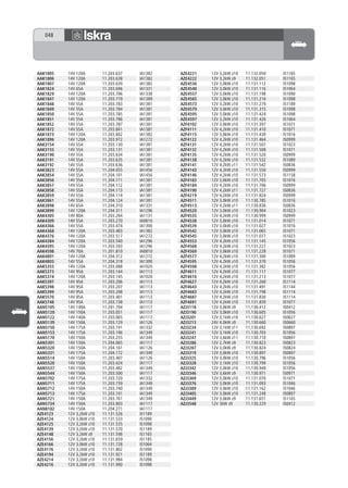 048




AAK1805   14V 120A        11.203.637   IA1382   AZE4221   12V 3,2kW z10   11.132.050   IS1185
AAK1806   14V 120A        11.203.638   IA1382   AZE4222   12V 3,2kW z9    11.132.051   IS1165
AAK1807   14V 120A        11.203.639   IA1382   AZE4536   12V 3,0kW z10   11.131.112   IS1098
AAK1824   14V 65A         11.203.696   IA1331   AZE4540   12V 3,0kW z10   11.131.116   IS1064
AAK1829   14V 120A        11.203.706   IA1338   AZE4557   12V 3,0kW z10   11.131.198   IS1090
AAK1847   14V 120A        11.203.779   IA1389   AZE4565   12V 3,0kW z10   11.131.216   IS1098
AAK1848   14V 55A         11.203.783   IA1381   AZE4573   12V 3,2kW z10   11.131.279   IS1189
AAK1849   14V 55A         11.203.784   IA1381   AZE4579   12V 3,0kW z10   11.131.315   IS1098
AAK1850   14V 55A         11.203.785   IA1381   AZE4595   12V 3,0kW z10   11.131.424   IS1098
AAK1851   14V 55A         11.203.786   IA1381   AZE4597   12V 3,2kW z10   11.131.426   IS1064
AAK1852   14V 55A         11.203.787   IA1381   AZF4102   12V 3,0kW z10   11.131.397   IS1071
AAK1872   14V 55A         11.203.841   IA1381   AZF4111   12V 4,2kW z10   11.131.410   IS1071
AAK1873   14V 120A        11.203.842   IA1382   AZF4115   12V 3,0kW z10   11.131.430   IS1016
AAK1896   14V 120A        11.203.972   IA1272   AZF4122   12V 4,2kW z10   11.131.464   IS0999
AAK3154   14V 55A         11.203.130   IA1381   AZF4131   12V 4,2kW z10   11.131.507   IS1023
AAK3155   14V 55A         11.203.131   IA1381   AZF4132   12V 4,2kW z10   11.131.508   IS1071
AAK3190   14V 55A         11.203.634   IA1381   AZF4135   12V 4,2kW z10   11.131.520   IS0999
AAK3191   14V 55A         11.203.635   IA1381   AZF4138   12V 4,2kW z10   11.131.532   IS1089
AAK3192   14V 55A         11.203.636   IA1381   AZF4141   12V 4,2kW z11   11.131.542   IS0836
AAK3823   14V 55A         11.204.055   IA1456   AZF4143   12V 4,2kW z10   11.131.550   IS0999
AAK3854   14V 55A         11.204.101   IA1456   AZF4146   12V 4,2kW z10   11.131.573   IS1158
AAK3856   14V 55A         11.204.111   IA1381   AZF4183   12V 3,0kW z10   11.131.705   IS1016
AAK3857   14V 55A         11.204.112   IA1381   AZF4184   12V 4,2kW z10   11.131.706   IS0999
AAK3858   14V 55A         11.204.113   IA1381   AZF4190   12V 4,2kW z11   11.131.727   IS0836
AAK3859   14V 55A         11.204.114   IA1381   AZF4219   12V 4,2kW z10   11.131.824   IS0999
AAK3861   14V 55A         11.204.124   IA1381   AZF4511   12V 3,0kW z10   11.130.785   IS1016
AAK3898   14V 65A         11.204.310   IA1331   AZF4513   12V 4,2kW z11   11.130.836   IS0836
AAK3899   14V 120A        11.204.311   IA1296   AZF4520   12V 3,0kW z10   11.130.904   IS1023
AAK4305   14V 80A         11.203.264   IA1131   AZF4535   12V 4,2kW z10   11.130.999   IS0999
AAK4309   14V 55A         11.203.270   IA0810   AZF4538   12V 3,0kW z10   11.131.014   IS1071
AAK4366   14V 55A         11.203.474   IA1300   AZF4539   12V 3,0kW z10   11.131.027   IS1016
AAK4368   14V 120A        11.203.483   IA1382   AZF4542   12V 3,0kW z10   11.131.065   IS1071
AAK4376   14V 120A        11.203.517   IA1272   AZF4545   12V 3,0kW z10   11.131.077   IS1023
AAK4384   14V 120A        11.203.540   IA1296   AZF4553   12V 4,2kW z10   11.131.145   IS1056
AAK4395   14V 120A        11.203.593   IA1296   AZF4568   12V 4,2kW z10   11.131.227   IS1023
AAK4598   14V 70A         11.201.810   IA0810   AZF4569   12V 3,0kW z10   11.131.228   IS1071
AAK4801   14V 120A        11.204.312   IA1272   AZF4577   12V 4,2kW z10   11.131.300   IS1089
AAK4803   14V 55A         11.204.318   IA1300   AZF4595   12V 4,2kW z10   11.131.370   IS1056
AAK5355   14V 120A        11.203.088   IA1020   AZF4598   12V 4,2kW z10   11.131.382   IS1056
AAK5373   14V 95A         11.203.144   IA1113   AZF4611   12V 4,2kW z10   11.131.117   IS1077
AAK5374   14V 120A        11.203.145   IA1020   AZF4616   12V 4,2kW z10   11.131.213   IS1077
AAK5397   14V 95A         11.203.206   IA1113   AZF4627   12V 4,2kW z10   11.131.260   IS1114
AAK5398   14V 95A         11.203.207   IA1113   AZF4643   12V 4,2kW z10   11.131.491   IS1144
AAK5399   14V 95A         11.203.208   IA1113   AZF4683   12V 4,2kW z10   11.131.798   IS1114
AAK5570   14V 95A         11.203.401   IA1113   AZF4687   12V 4,2kW z10   11.131.830   IS1114
AAK5748   14V 95A         11.203.738   IA1113   AZF4691   12V 4,2kW z10   11.131.839   IS1077
AAN5105   14V 140A        11.201.794   IA1117   AZJ3118   12V 3,0kW z9    11.130.412   IS0412
AAN5120   14V 150A        11.203.051   IA1117   AZJ3190   12V 3,0kW z10   11.130.605   IS1056
AAN5122   14V 140A        11.203.065   IA1117   AZJ3201   12V 3,1kW z10   11.130.627   IS0627
AAN5139   14V 150A        11.203.129   IA1126   AZJ3213   24V 4,0kW z9    11.130.660   IS0660
AAN5150   14V 175A        11.203.191   IA1332   AZJ3234   12V 3,1kW z11   11.130.692   IS0897
AAN5153   14V 175A        11.203.196   IA1349   AZJ3241   12V 3,1kW z10   11.130.703   IS1056
AAN5170   14V 150A        11.203.255   IA1349   AZJ3247   12V 3,6kW z11   11.130.710   IS0897
AAN5301   14V 150A        11.204.065   IA1117   AZJ3286   12V 2,7kW z9    11.130.823   IS0823
AAN5320   14V 150A        11.204.161   IA1126   AZJ3287   12V 3,0kW z9    11.130.824   IS0824
AAN5331   14V 175A        11.204.172   IA1349   AZJ3319   12V 3,0kW z10   11.130.897   IS0897
AAN5514   14V 150A        11.203.407   IA1126   AZJ3325   12V 3,0kW z10   11.130.796   IS1056
AAN5520   14V 150A        11.203.424   IA1117   AZJ3328   12V 3,1kW z10   11.130.799   IS1056
AAN5537   14V 150A        11.203.482   IA1349   AZJ3342   12V 3,0kW z10   11.130.940   IS1056
AAN5544   14V 150A        11.203.500   IA1117   AZJ3346   12V 3,6kW z9    11.130.971   IS0971
AAN5702   14V 175A        11.203.720   IA1332   AZJ3369   12V 3,0kW z10   11.131.070   IS1071
AAN5711   14V 175A        11.203.739   IA1349   AZJ3376   12V 3,0kW z10   11.131.093   IS1046
AAN5712   14V 150A        11.203.740   IA1349   AZJ3389   12V 3,0kW z10   11.131.162   IS1046
AAN5713   14V 175A        11.203.741   IA1349   AZJ3405   12V 3,0kW z10   11.131.249   IS0897
AAN5721   14V 150A        11.203.761   IA1349   AZJ3449   12V 3,0kW z9    11.131.651   IS1165
AAN5734   14V 150A        11.203.803   IA1117   AZJ3548   12V 3kW z9      11.130.229   IS0412
AAN8182   14V 150A        11.204.271   IA1117
AZE4123   12V 3,2kW z10   11.131.526   IS1189
AZE4124   12V 3,0kW z10   11.131.533   IS1090
AZE4125   12V 3,2kW z10   11.131.535   IS1098
AZE4139   12V 3,2kW z10   11.131.570   IS1189
AZE4148   12V 3,2kW z9    11.131.598   IS1165
AZE4156   12V 3,2kW z10   11.131.659   IS1185
AZE4166   12V 3,0kW z10   11.131.728   IS1064
AZE4176   12V 3,2kW z10   11.131.802   IS1090
AZE4194   12V 3,2kW z10   11.131.921   IS1189
AZE4214   12V 3,2kW z10   11.131.984   IS1098
AZE4216   12V 3,2kW z10   11.131.990   IS1098
 