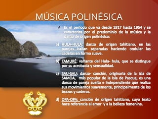 MÚSICA POLINÉSICA
 