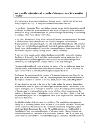 Science Interruption Islam and-science-concordance-or-conflict | PDF
