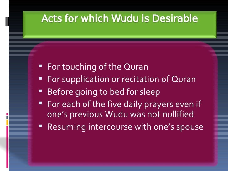 Islam physicalpurificationinislam