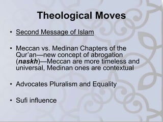 Naskh Influence Contemporary Muslim Theologians of Non-Violence | PPTX