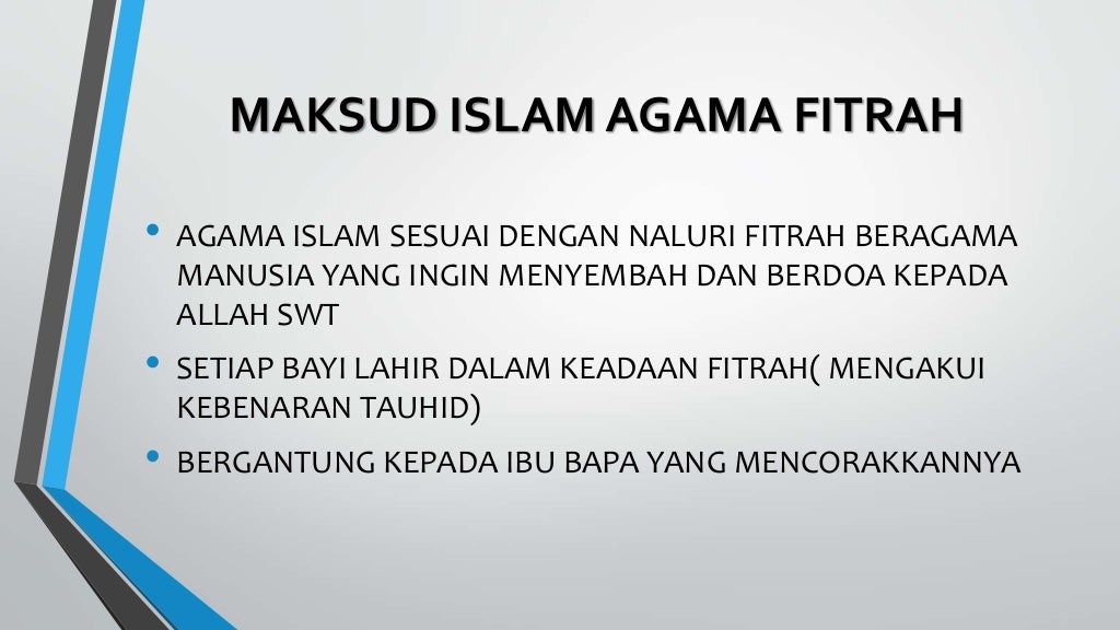 Islam Agama Fitrah