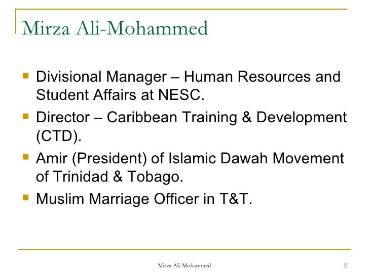 Trinidad muslim dating