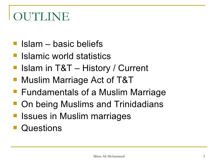 Trinidad muslim dating